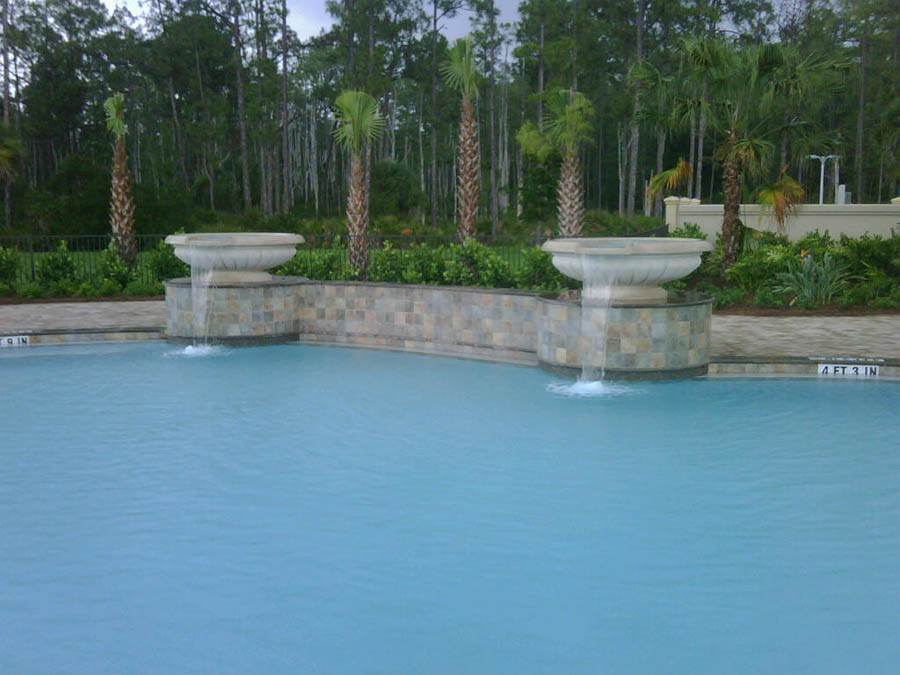 Bridgetown, Fort Meyers, FL pool and fountains